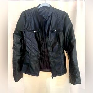Faux leather jacket